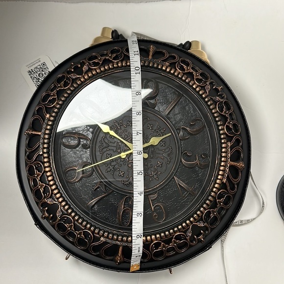 BLACK Real Working Clock Handbag NEW - Picture 12 of 12